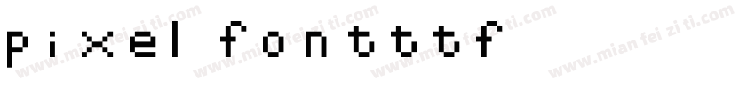pixel fontttf字体转换